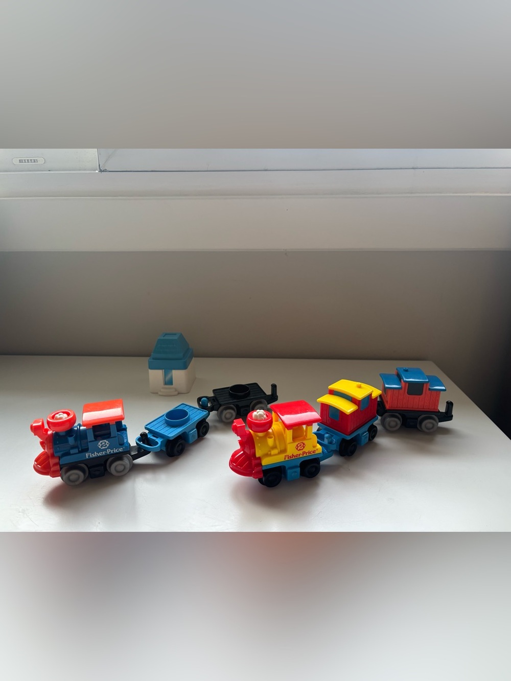 Vintage fisher price flip track trains from 1990’s